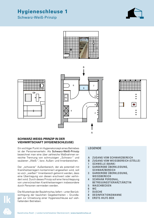 Hygieneschleuse Baulehrschau.at